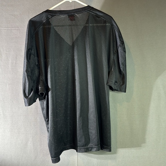 Nike Black Athletic Jersey V-Neck Mesh men’s size XXL - Picture 5 of 5